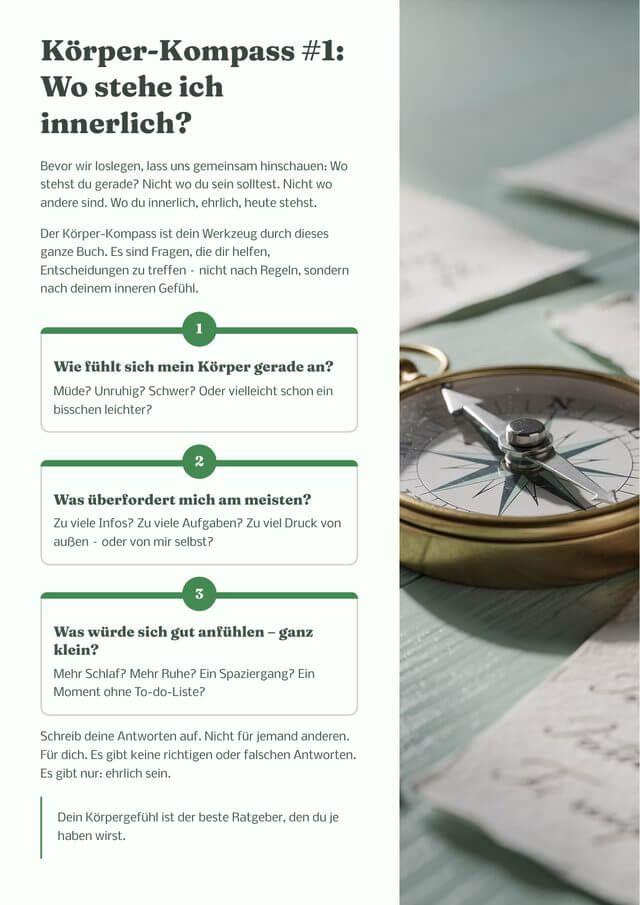 Buchseite: Der Körper-Kompass
